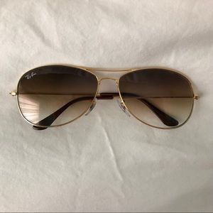 RayBan Aviator Gold Ombré Sunglasses